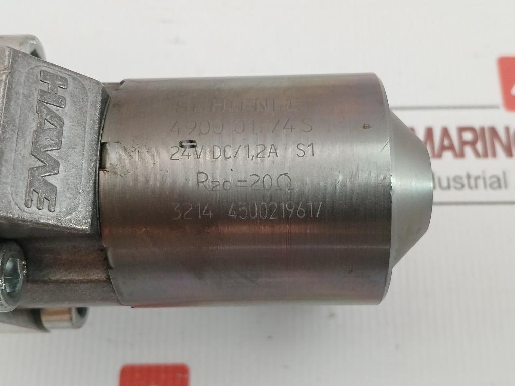 Directional Seated Solenoid Valve 4900 017/4S Hawe 24V Dc
