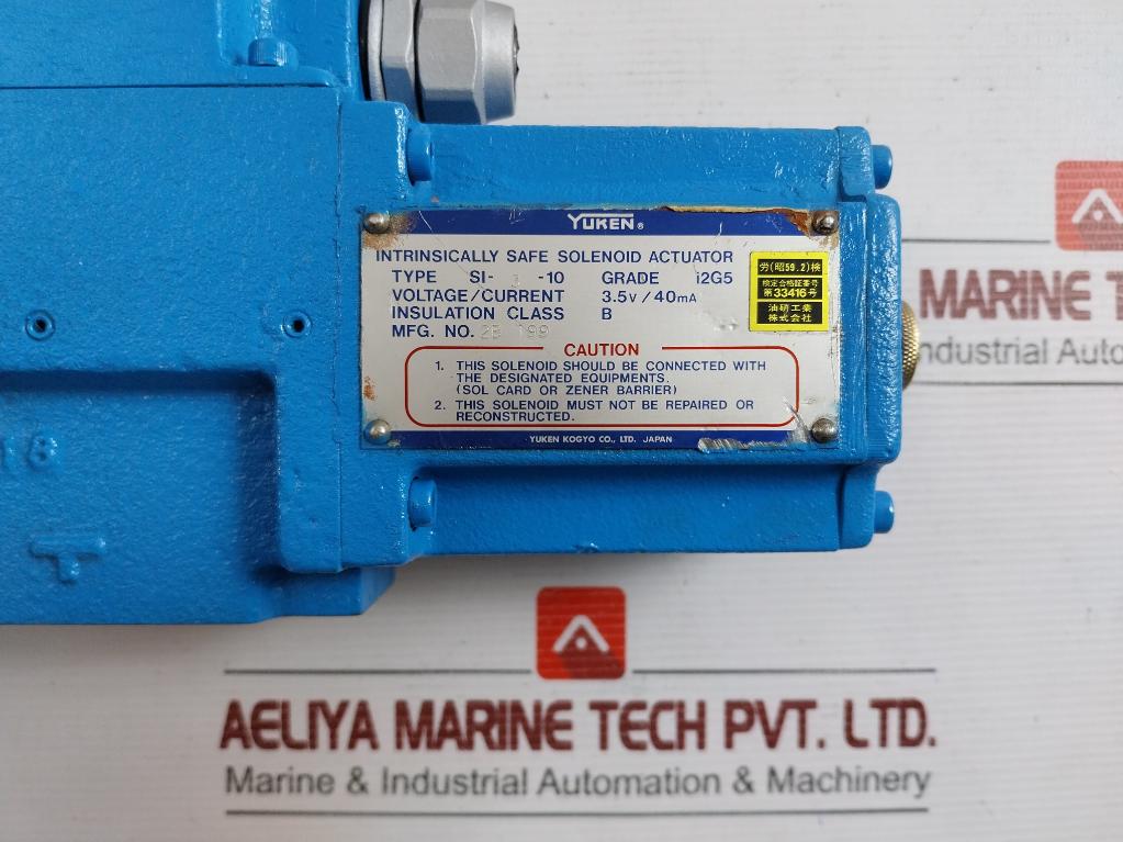 Directional Valve Voltage - 3.5V Isdsg-01-3C4-10 Current - 40 Ma Yuken