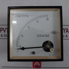 Disatac 0-20 X 1000 Rpm Tachometer