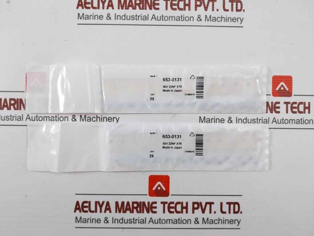 Disc Ceramic Capacitor 50V 653-0131 22Nf X7R (1Pack = 25Pcs)