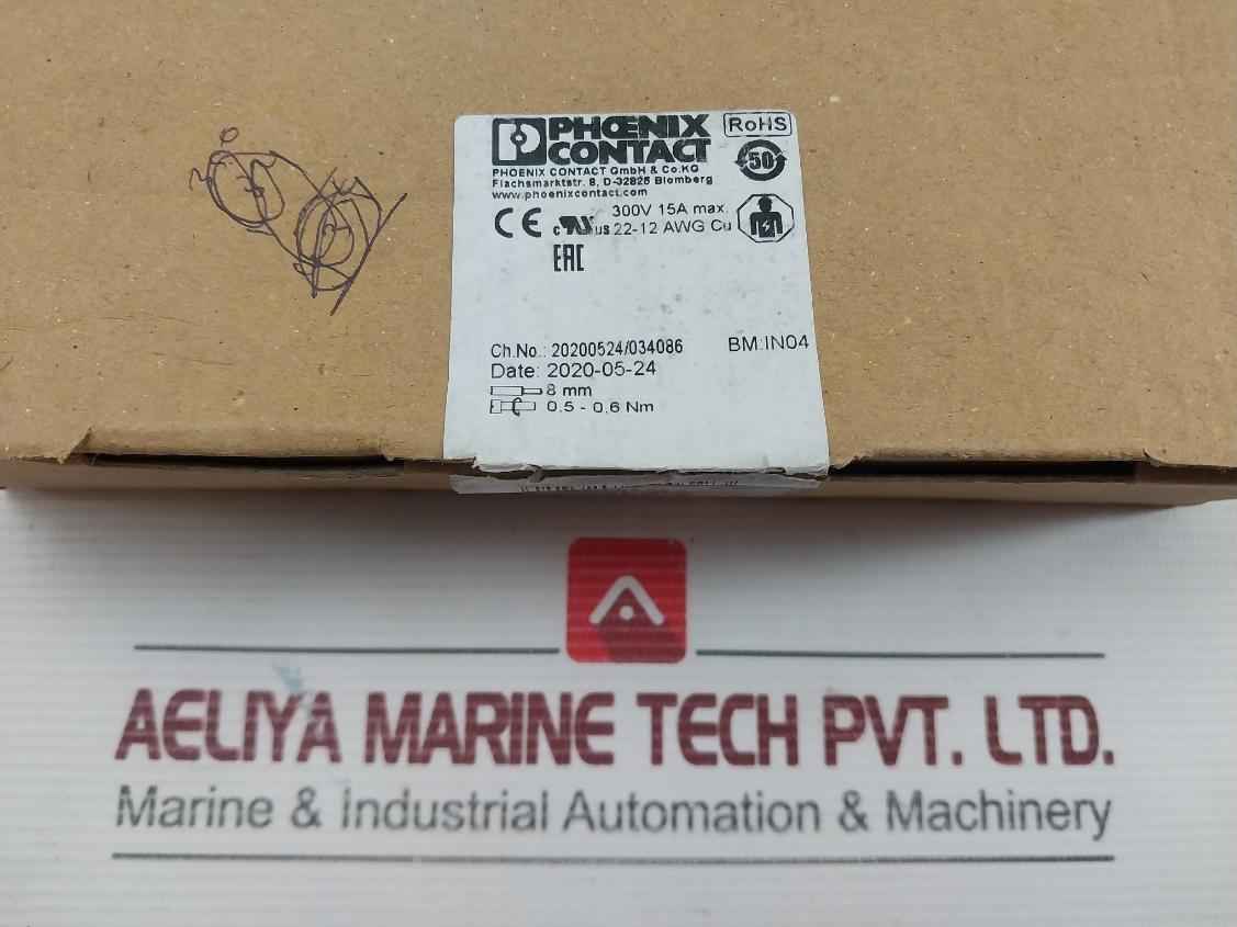 Disconnect Terminal Block Phoenix Contact Uk 5 Mtk-p/P Bu (1 Box = 50 Pcs)