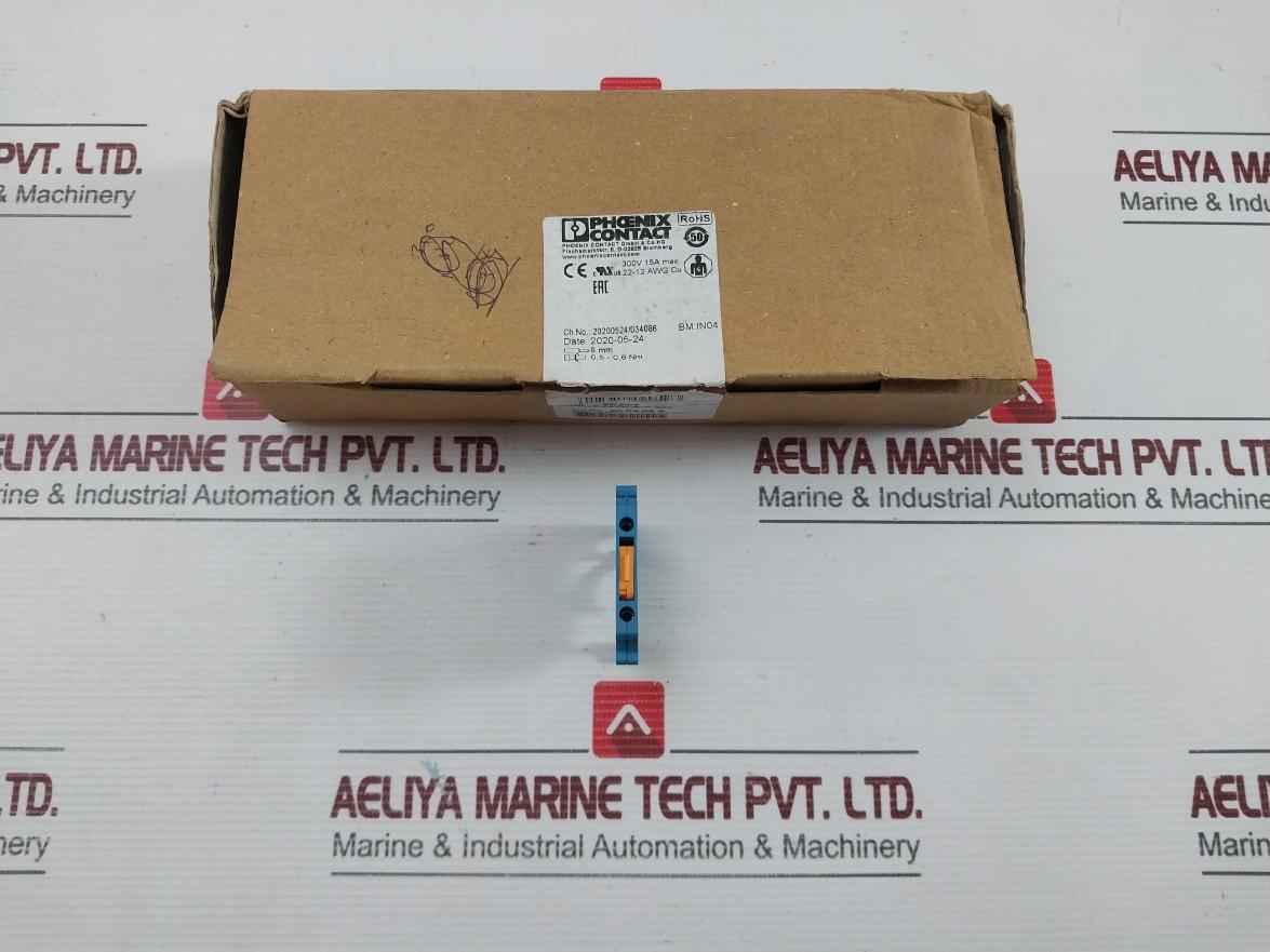 Disconnect Terminal Block Phoenix Contact Uk 5 Mtk-p/P Bu (1 Box = 50 Pcs)