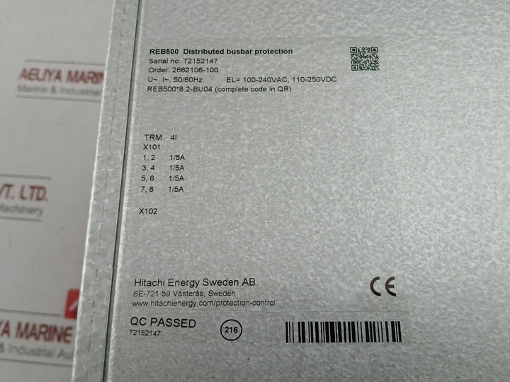 Distributed-Busbar-Protection-Relay-Abb-Reb500-Bu-50-60hz-110-250-Vdc-11