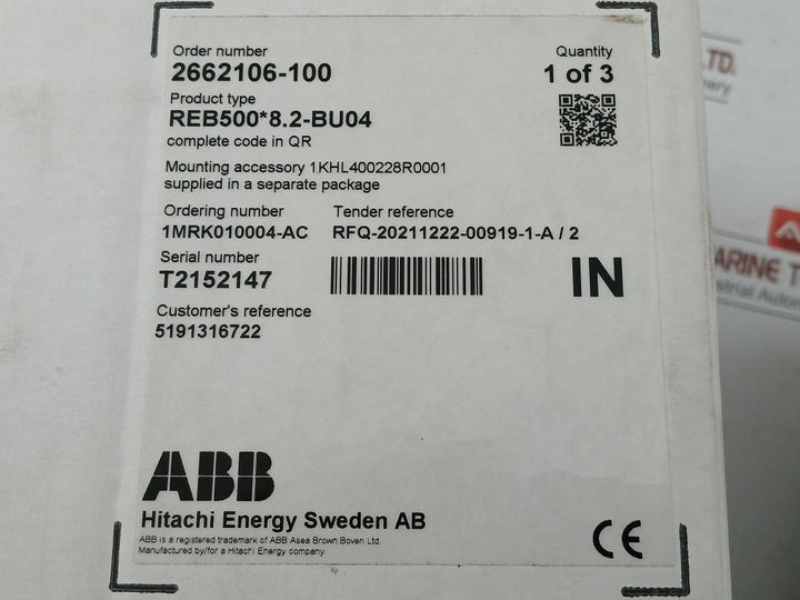 Distributed-Busbar-Protection-Relay-Abb-Reb500-Bu-50-60hz-110-250-Vdc-9