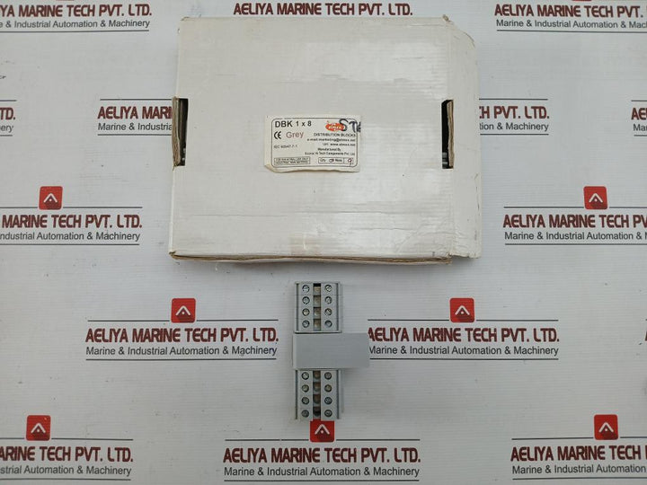 Distribution Block Dbk 1X8 Brand Elmex 800V 57A (1 Box = 9 Pcs)
