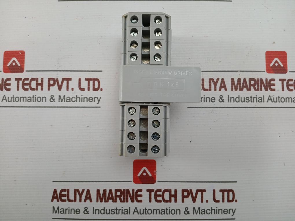 Distribution Block Dbk 1X8 Brand Elmex 800V 57A (1 Box = 9 Pcs)
