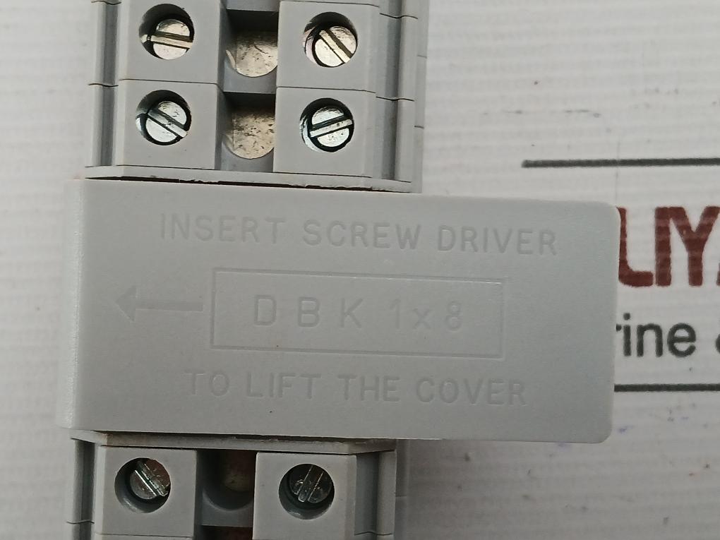 Distribution Block Dbk 1X8 Brand Elmex 800V 57A (1 Box = 9 Pcs)