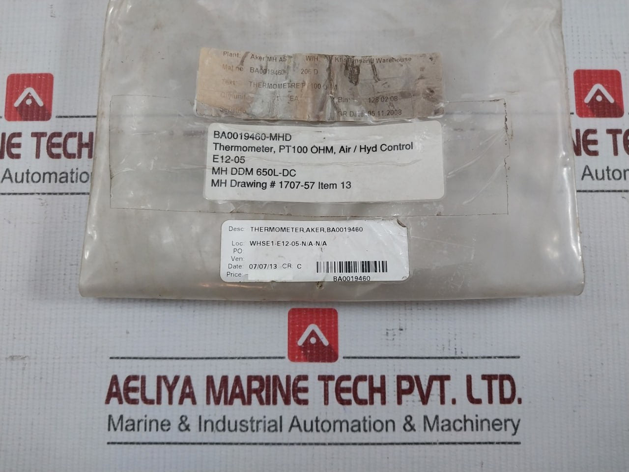 Dittmer Air Control Temperature Sensor 1Xpt100 206D
