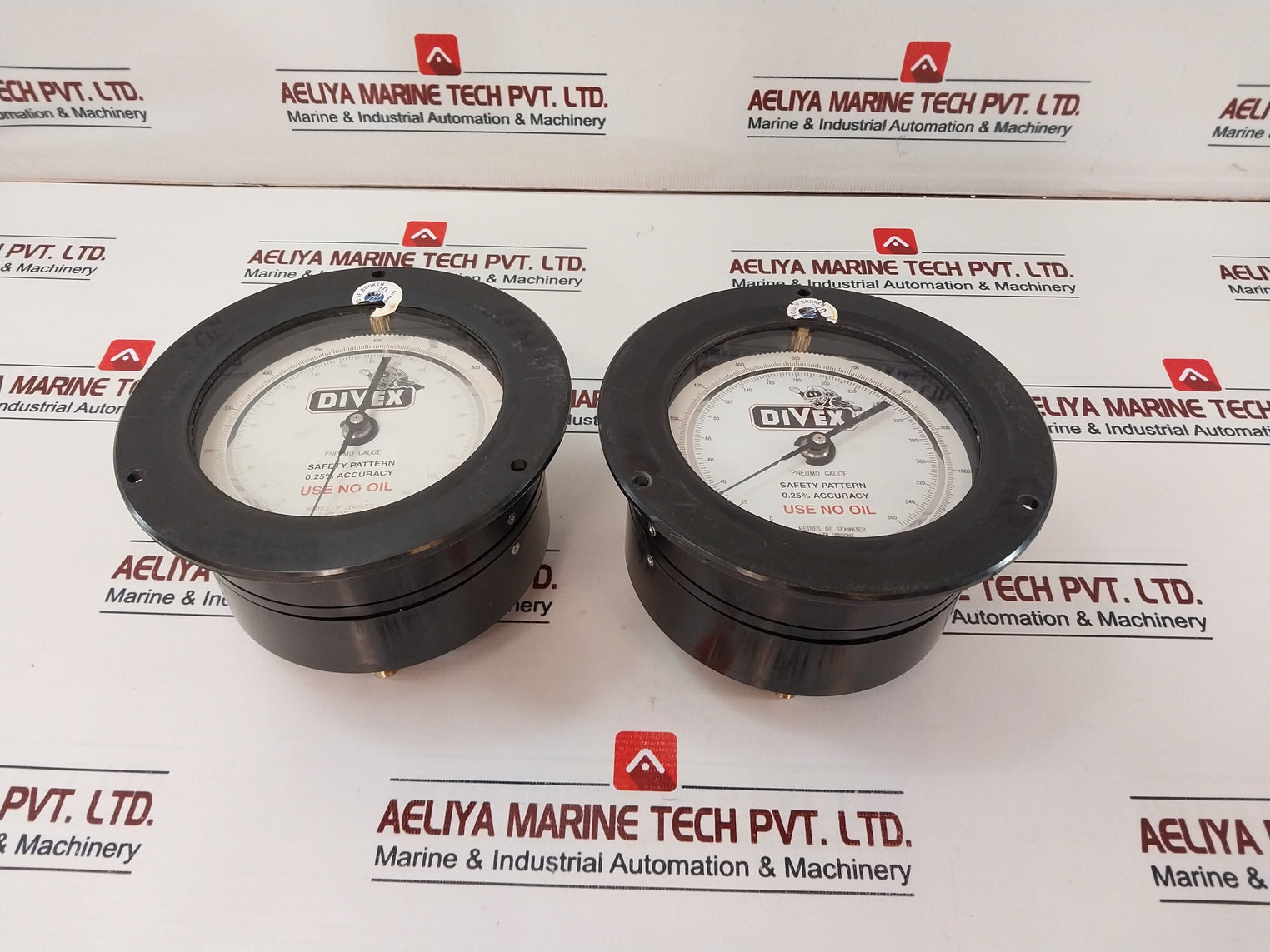 Divex Pneumo Gauge Meters Of Seawater 4 Ft Divisions