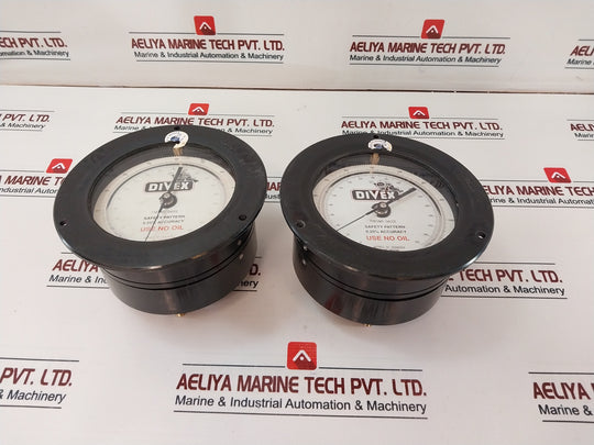 Divex Pneumo Gauge Meters Of Seawater 4 Ft Divisions