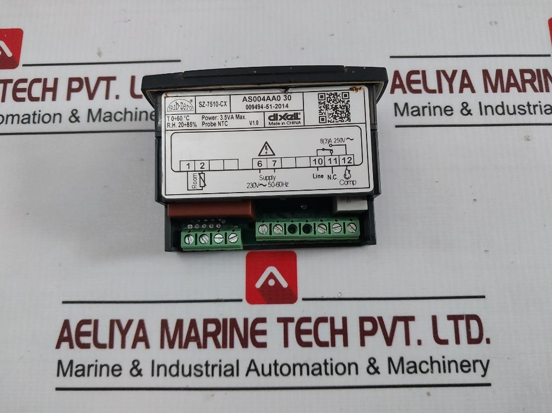 Dixell Sz-7510-cx Sub-zero Temperature Controller V1.0 230V Ac 50-60Hz