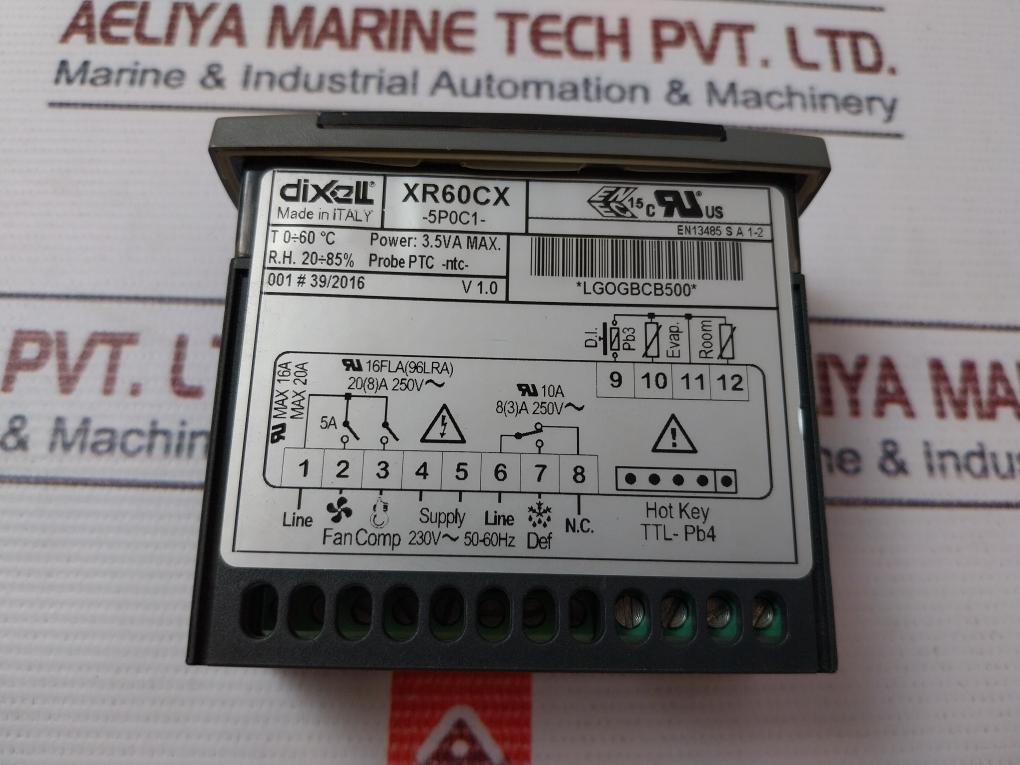 Dixel 60 Dixell Xr60Cx Digital Temperature Thermostat Controller 20(8)A 250V 50 ...