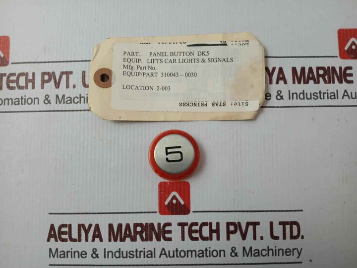 Dk5 310043-0030 Elevator Panel Button