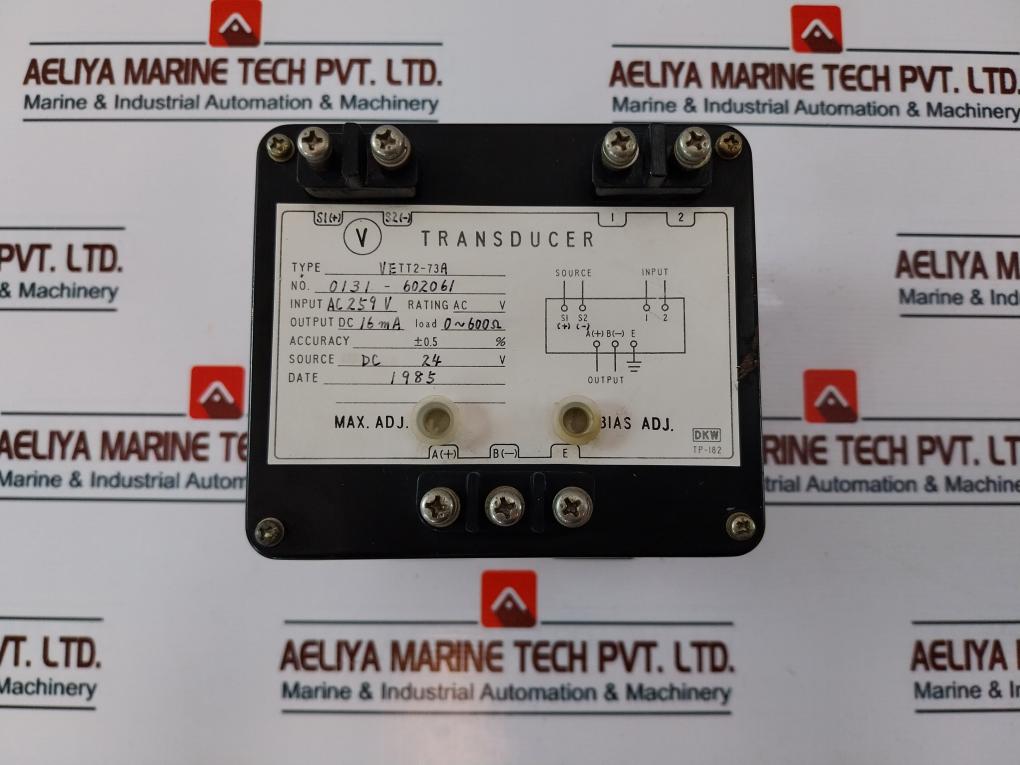 Dkw Vett2-73A Transducer Input Ac259V Output Dc16Ma