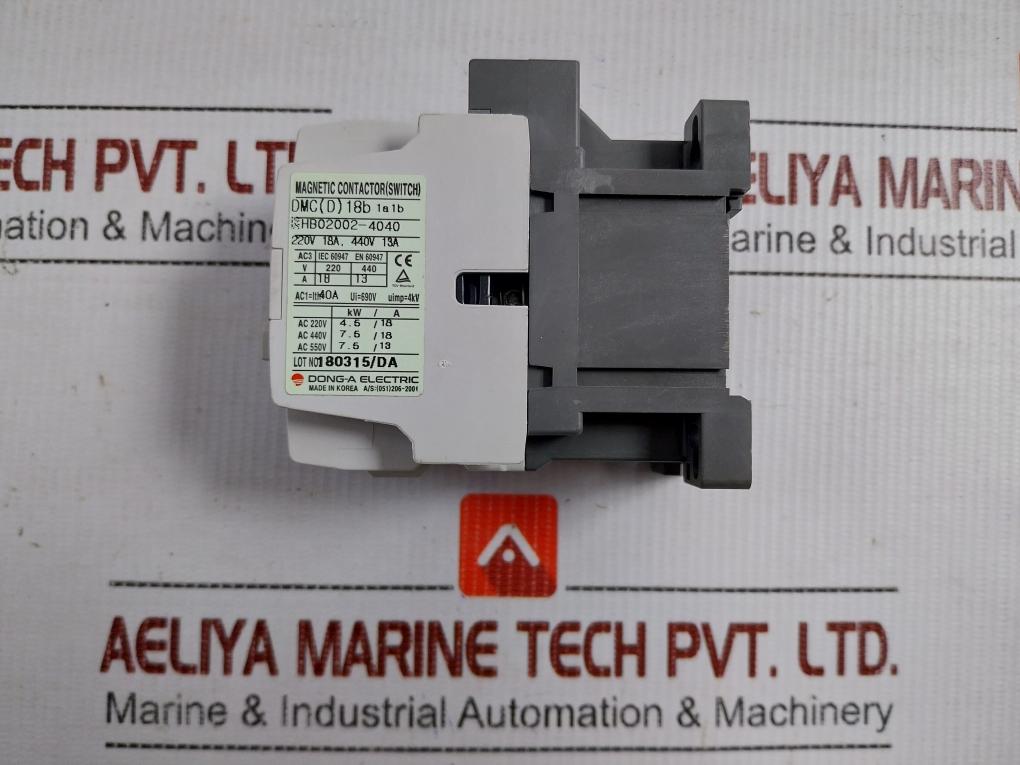 Dmc(D)18B 1A1B Dong-a Magnetic Contactor Switch