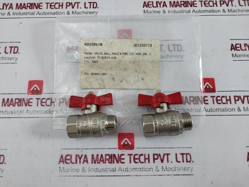 Dn15 Bd339178 Ball Valve Male X Fem 1/2” Pn50