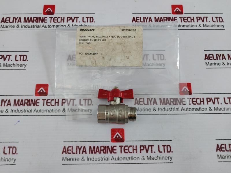 Dn15 Bd339178 Ball Valve Male X Fem 1/2” Pn50