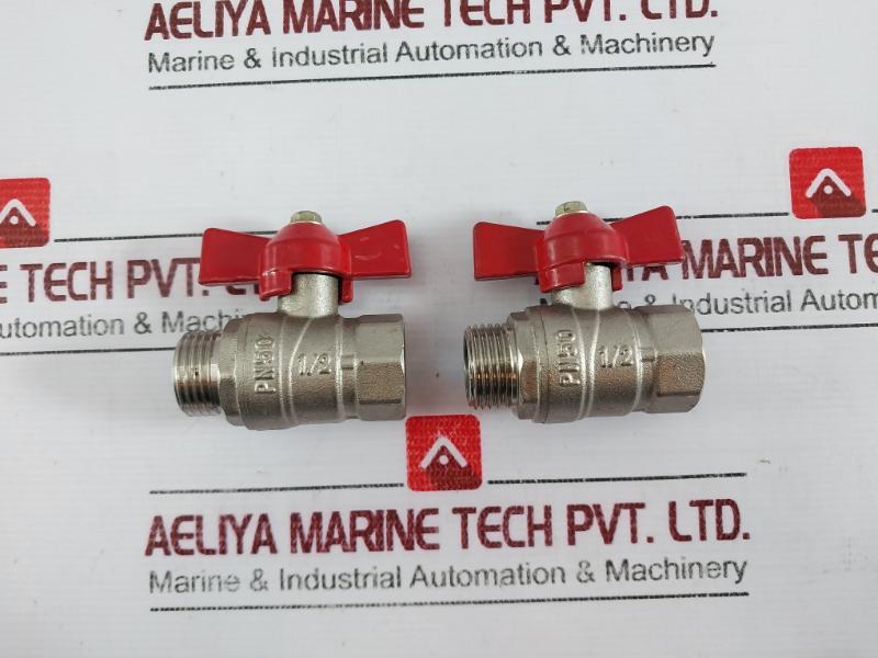 Dn15 Bd339178 Ball Valve Male X Fem 1/2” Pn50