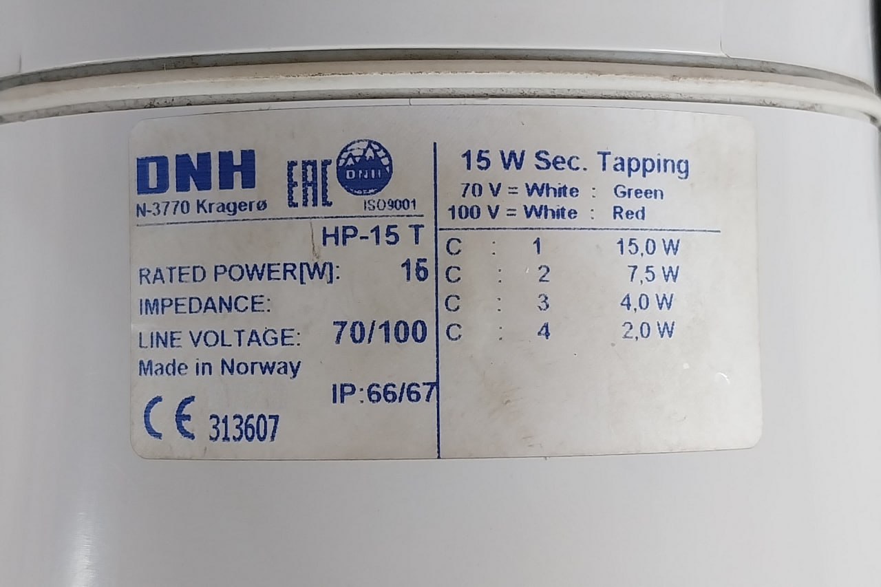 Dnh Hp-15 T Horn Speaker Hp-15B Iso9001 70/100V