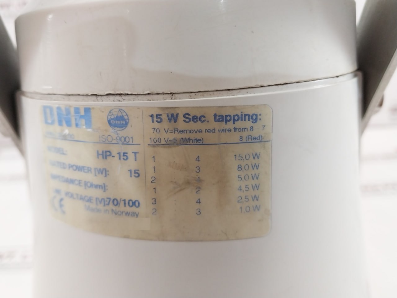 Dnh Hp-15 T Marine Grade Weatherproof Horn Speaker 70V/100V 15W