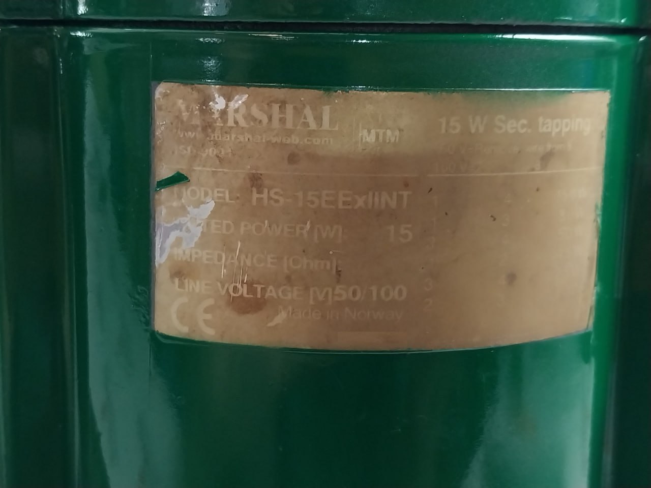 Dnh Hs-15Eexiin(T) Ex Proof Zone 2 Loudspeaker 100V 150-20000Hz