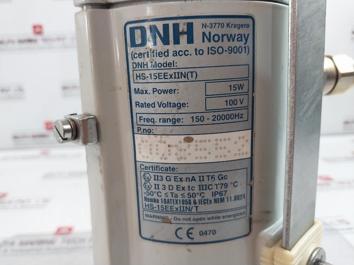 Dnh Hs-15Eexiin(T) Horn Loudspeaker 15W 70/100V 150-20000Hz Ip67