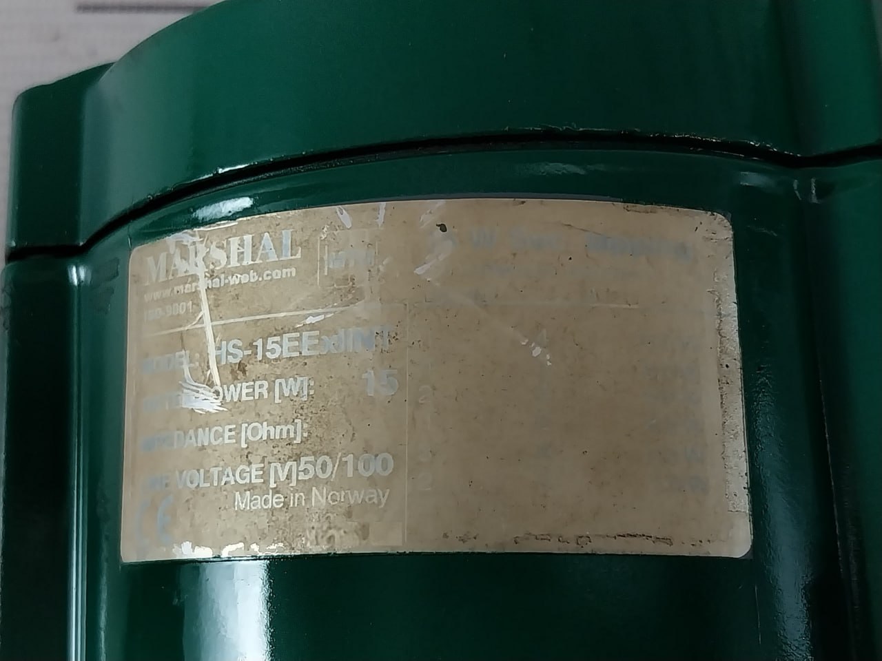 Dnh Hs-15Eexiin(T) Marshal Loudspeaker 15W 100V 150-20000Hz