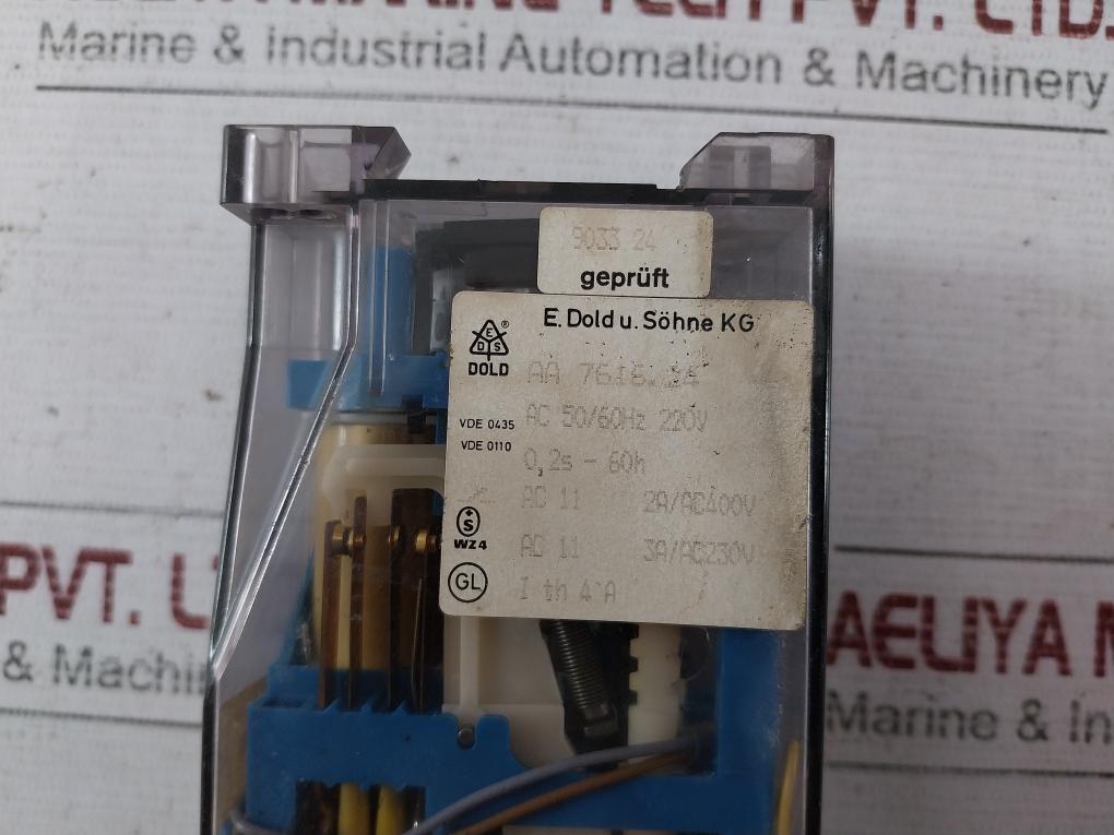 Dold Aa7616.24 Minitimer Ac50/60hz 220v 0.2s-60h 4a 2a/ac400v 0-6m Vde 0110