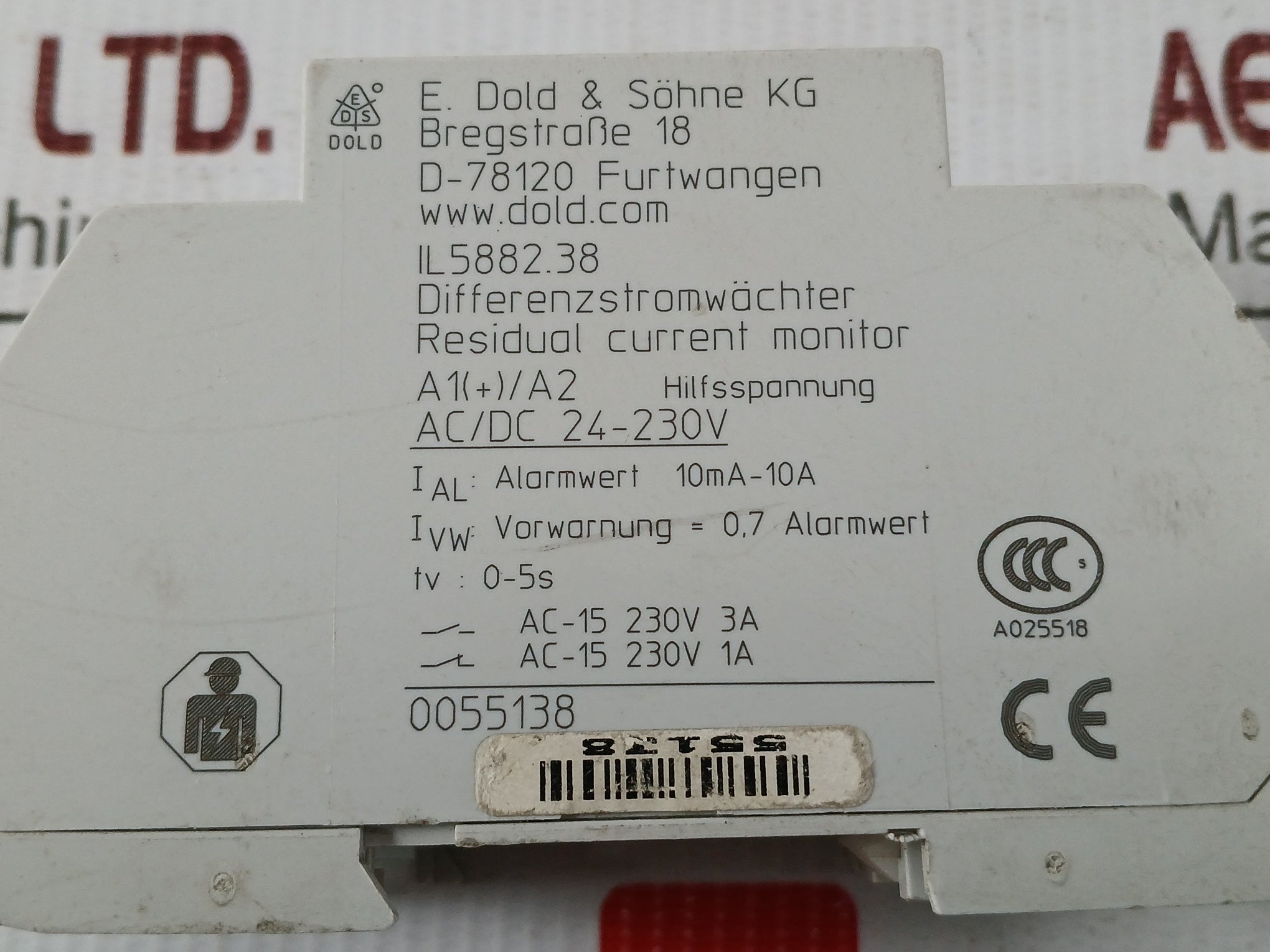 Dold Il5882.38 Residual Current Monitor Ac/Dc 24-230V