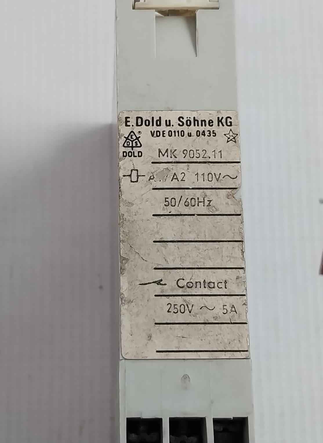 Dold Mk 9052.11 Minimeter Monitoring Relay 110V 50/60Hz