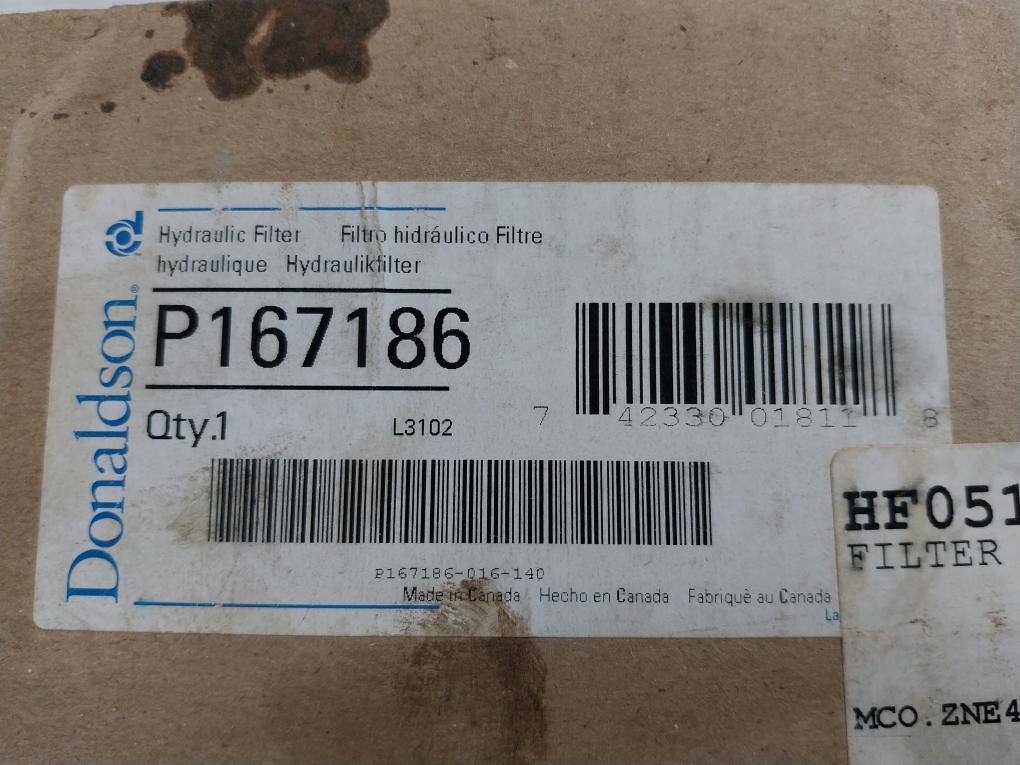 Donaldson P167186 Hydraulic Filter Oil 10 Micron