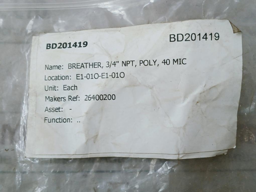 Donaldson P562481 Air Breather Hydraulic 3/4” Npt, 40 Micron
