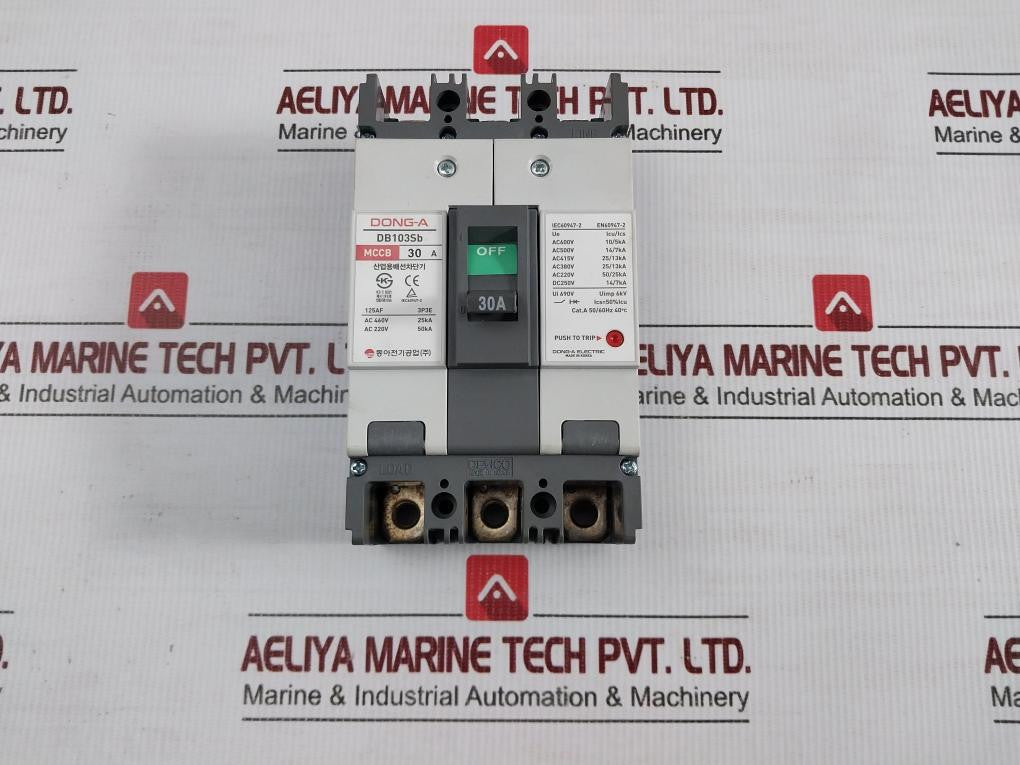Dong-a-Electric-3-pole-Molded-Case-Circuit-Breaker-Db103Sb-30A-690V-50-60Hz-2