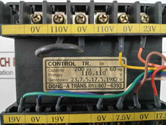 Dong-a Control Transformer 200 Va 60 Hz