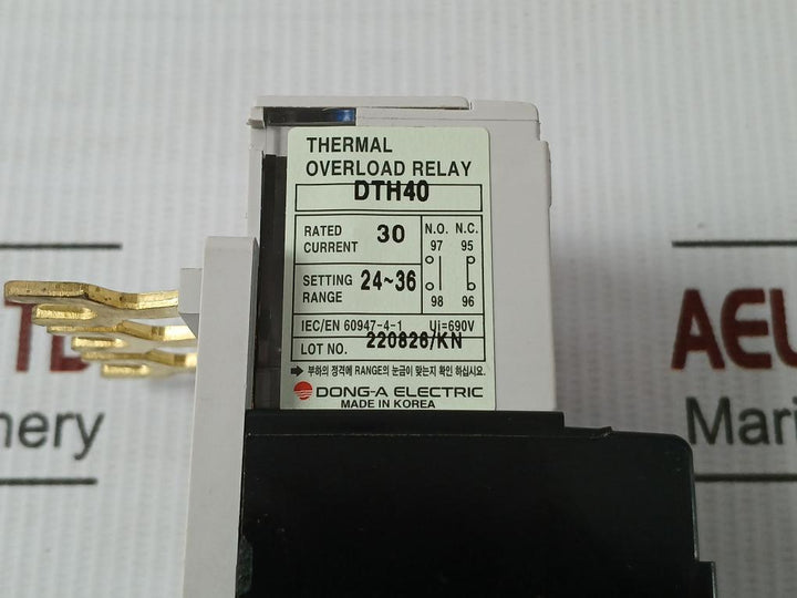 Dong-a Electric 690V Thermal Overload Relay Dth-40