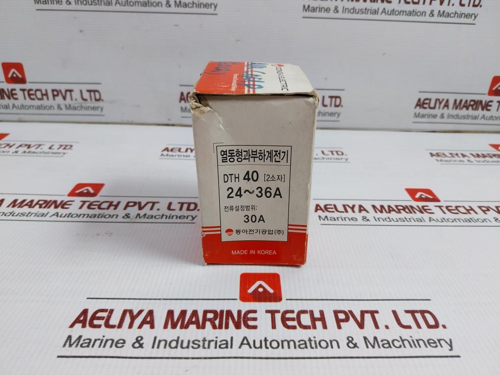 Dong-a Electric Thermal Overload Relay 690V 24-36A Part No Dth-40