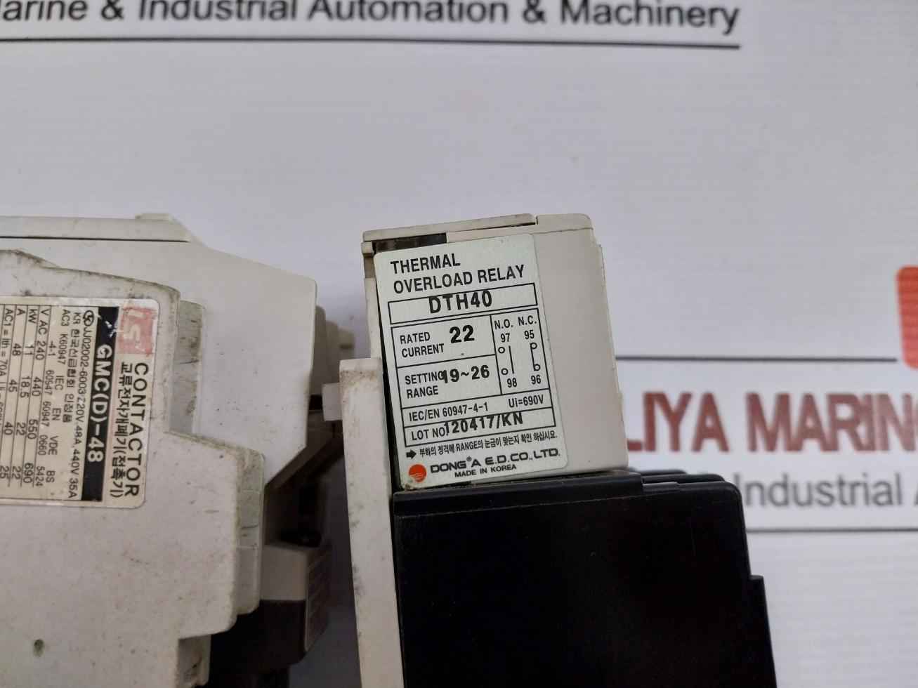 Dong A Dmc(D)32B 2A2B Magnetic Contactor 690V/50A
