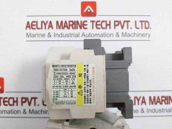 Dong A Dmc(D)32B 2A2B Magnetic Contactor 690V/50A