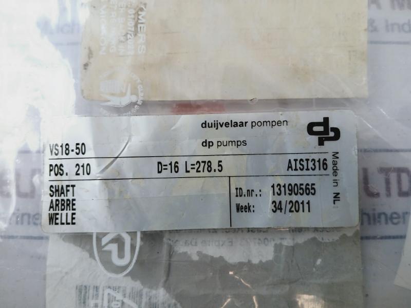 Dp Pumps Vs18-50 Fire Water Jockey Pump Shaft Dpvsf18-50