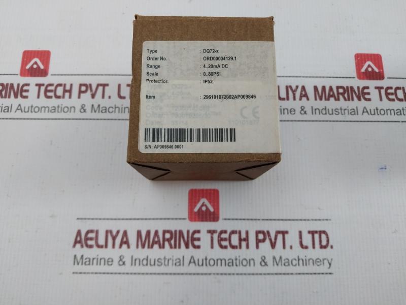 Dq72-x Moving Coil Pressure Indicator 4…20Madc Deif