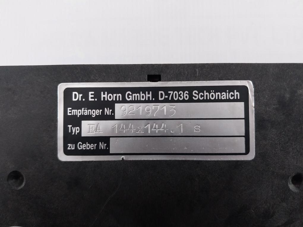 Dr. E. Horn Ea 144 X 144.1 S Analog Rpm Meter 0-1200/1250 R.P.M.