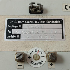 Engine Speed Indicator Ea 96X96.2 S1 W Dw Dr. E. Horn