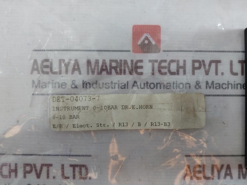 Dr. E. Horn Ea 96x96.2 S Speed Indicator Instrument 0-10 Bar