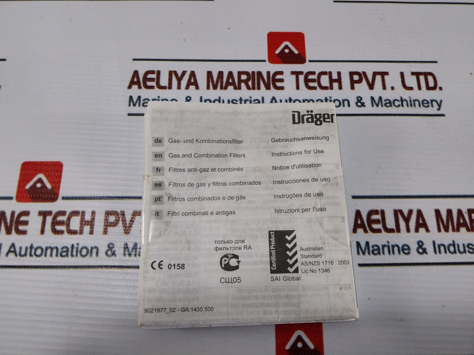 Drager 940 Gas Combination Filter 900 A2P2