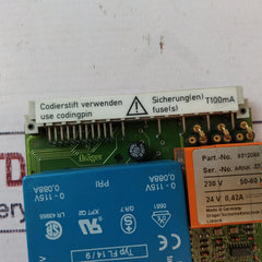 Drager 8312088 Pc Board For Safety Module 230V 50-60Hz 24V 0,42A- Pac 5500