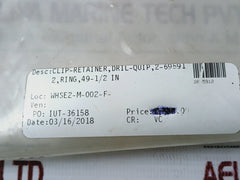 Dril-Quip E 8504 Clip-retainer, 2-695912, Ring