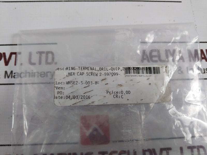 Dril-quip Hex Cap Screw Ring Terminal 2-597099-519