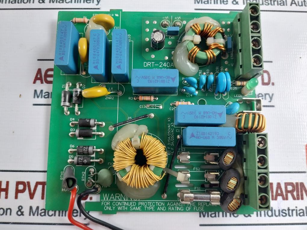 DRT-240A-R3 CTE 001 Printed Circuit Board 250Vac
