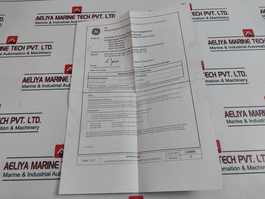 Druck PDCR 921-1742 Pressure Sensor D921-035G-1742