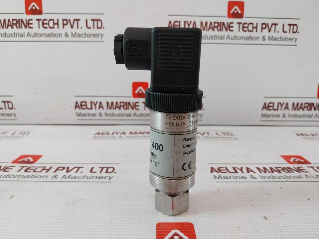 Druck Ptx 1400 Pressure Transmitter Sensor Female Ex97D2058 9 To 28 Vdc